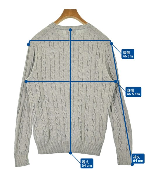 Brooks Brothers（ブルックスブラザーズ）ニット・セーター グレー サイズ:S メンズ/2200649800049