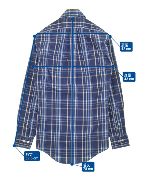 Brooks Brothers（ブルックスブラザーズ）カジュアルシャツ 紺 サイズ:XS メンズ/2200654059104