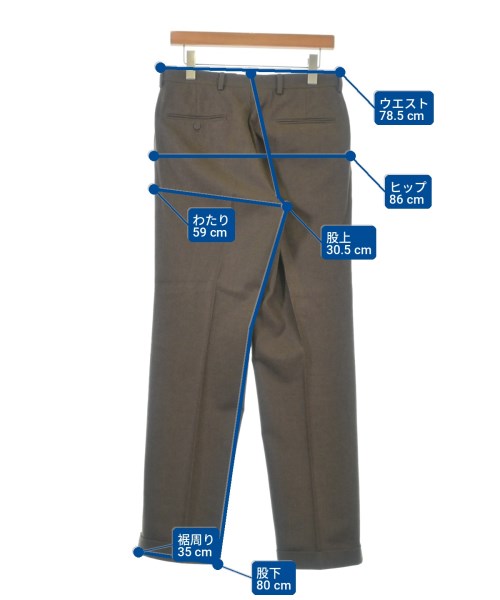 Brooks Brothers（ブルックスブラザーズ）スラックス 茶 サイズ:30(M位) メンズ/2200704683198