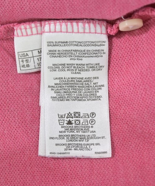 Brooks Brothers（ブルックスブラザーズ）ポロシャツ ピンク サイズ:M メンズ/2200705340137