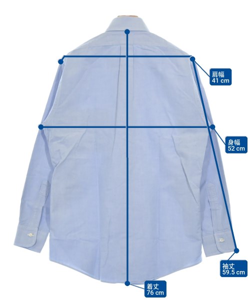 Brooks Brothers（ブルックスブラザーズ）カジュアルシャツ 青 サイズ:14 1/2(XS位) メンズ/2200702596070