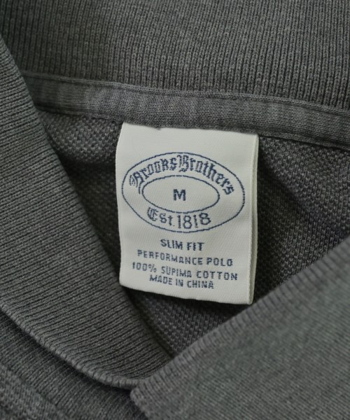 Brooks Brothers（ブルックスブラザーズ）ポロシャツ グレー サイズ:M メンズ/2200708220061