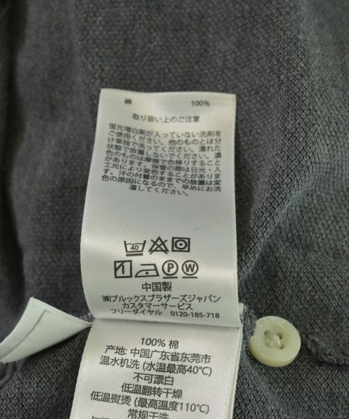 Brooks Brothers（ブルックスブラザーズ）ポロシャツ グレー サイズ:M メンズ/2200708220061