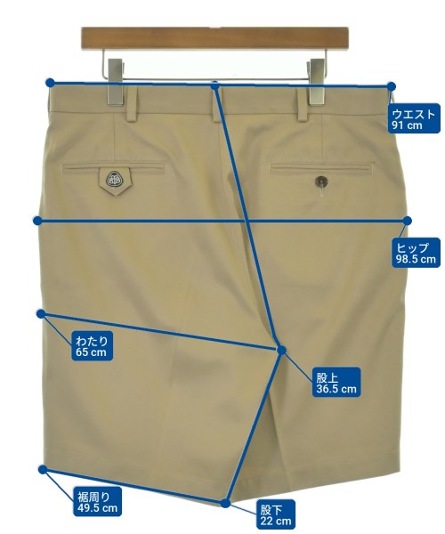 Brooks Brothers（ブルックスブラザーズ）ショートパンツ ベージュ サイズ:36(XXL位) メンズ/2200706626025