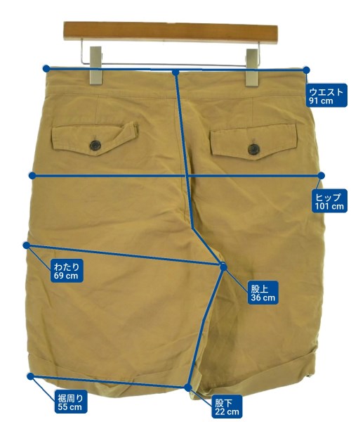 Brooks Brothers（ブルックスブラザーズ）ショートパンツ ベージュ サイズ:34(XL位) メンズ/2200662860044
