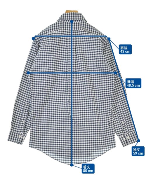 Brooks Brothers（ブルックスブラザーズ）カジュアルシャツ 紺 サイズ:S メンズ/2200664176105