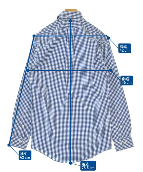 Brooks Brothers（ブルックスブラザーズ）カジュアルシャツ 青 サイズ:S メンズ/2200664176143