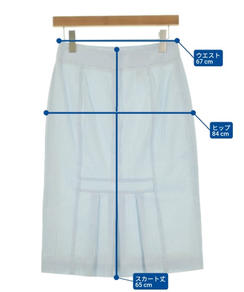 Brooks Brothers（ブルックスブラザーズ）ひざ丈スカート 白 サイズ:2(M位) レディース/2200667473041