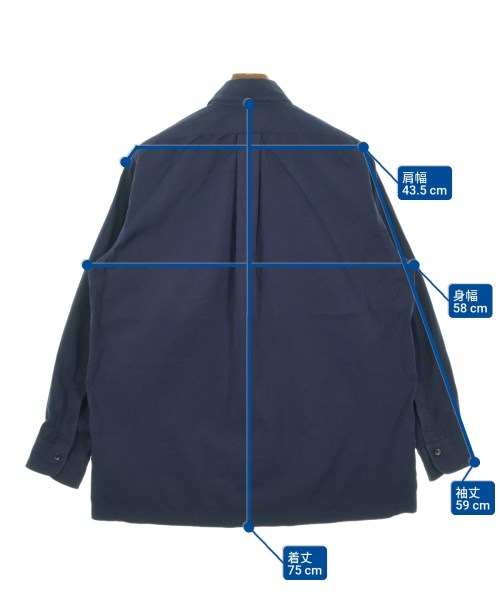 Brooks Brothers（ブルックスブラザーズ）カジュアルシャツ 紺 サイズ:M メンズ/2200671255046