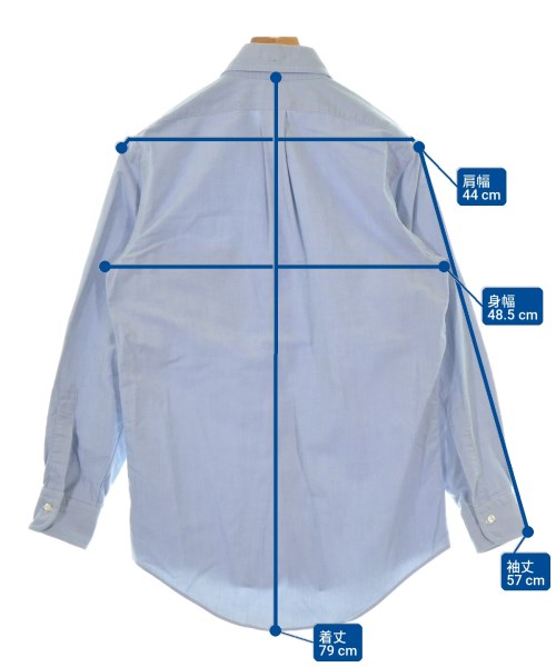 Brooks Brothers（ブルックスブラザーズ）カジュアルシャツ 青 サイズ:15(S位) メンズ/2200727441096