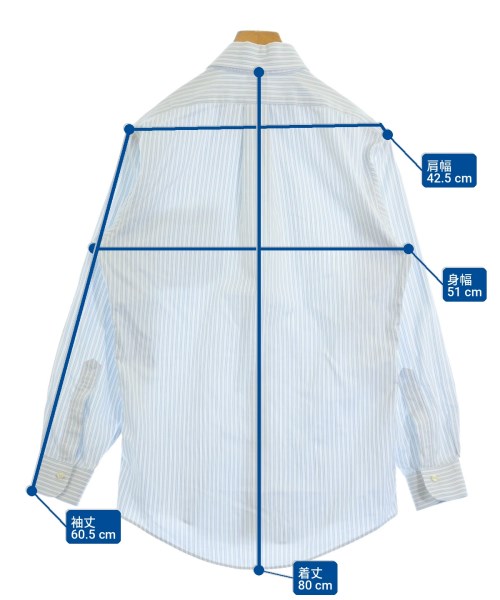 Brooks Brothers（ブルックスブラザーズ）カジュアルシャツ 白 サイズ:14 1/2(XS位) メンズ/2200730914266