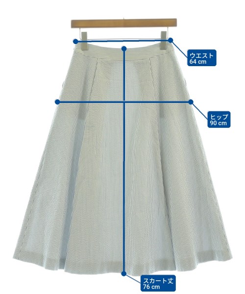 Brooks Brothers（ブルックスブラザーズ）ロング・マキシ丈スカート 白 サイズ:0(S位) レディース/2200732850128
