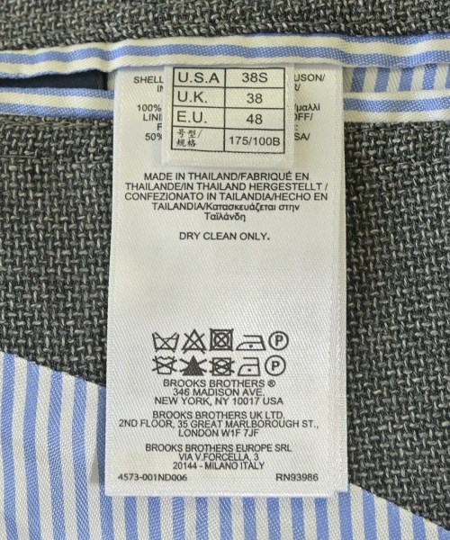 Brooks Brothers（ブルックスブラザーズ）テーラードジャケット グレー サイズ:UK38(S位) メンズ/2200720884036