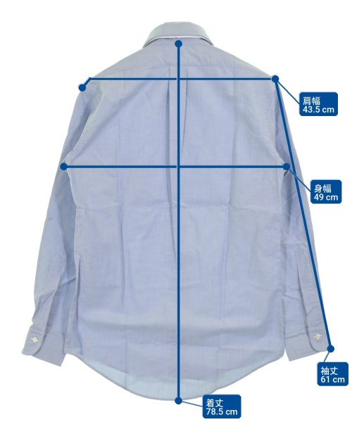 Brooks Brothers（ブルックスブラザーズ）カジュアルシャツ 青 サイズ:15(S位) メンズ/2200717399109
