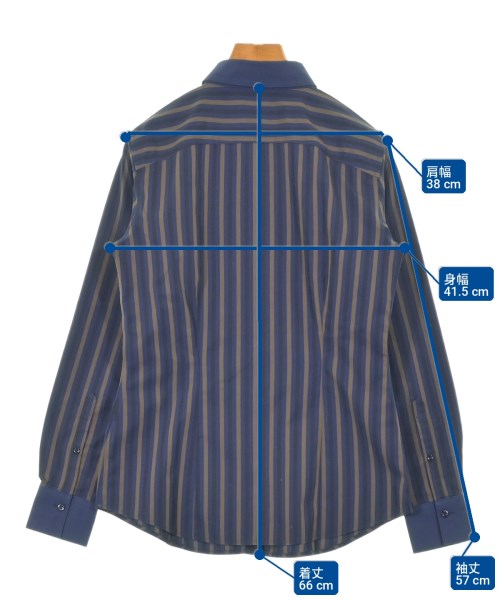 Brooks Brothers（ブルックスブラザーズ）カジュアルシャツ 紺 サイズ:2(M位) レディース/2200724708048