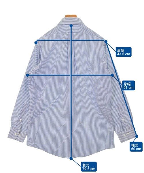 Brooks Brothers（ブルックスブラザーズ）カジュアルシャツ 青 サイズ:S メンズ/2200726042140