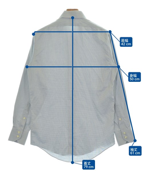 Brooks Brothers（ブルックスブラザーズ）カジュアルシャツ 紺 サイズ:14 1/2(XS位) メンズ/2200720733075