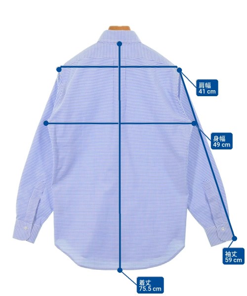 Brooks Brothers（ブルックスブラザーズ）カジュアルシャツ 青 サイズ:14 1/2(XS位) メンズ/2200727984012