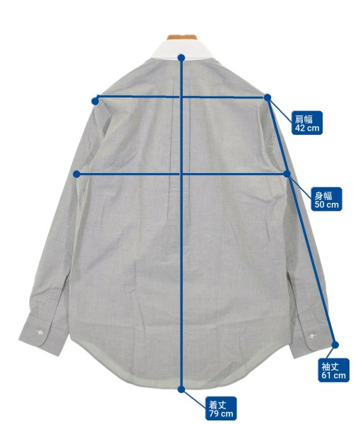 Brooks Brothers（ブルックスブラザーズ）カジュアルシャツ グレー サイズ:14 1/2-33(XS位) メンズ/2200724310135