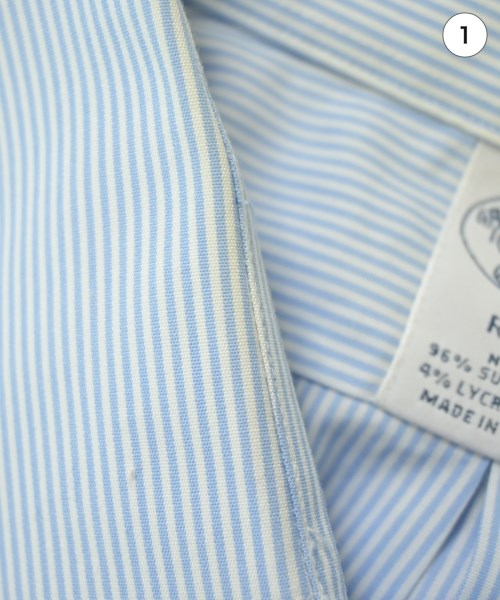 Brooks Brothers（ブルックスブラザーズ）カジュアルシャツ 青 サイズ:16(L位) メンズ/2200683017076