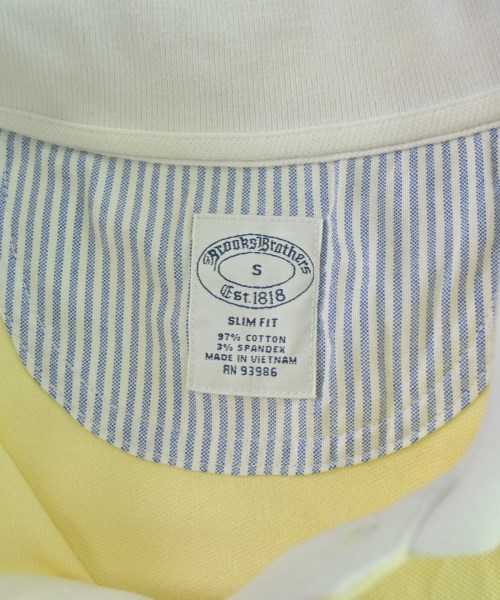 Brooks Brothers（ブルックスブラザーズ）ポロシャツ 黄 サイズ:S メンズ/2200684563107