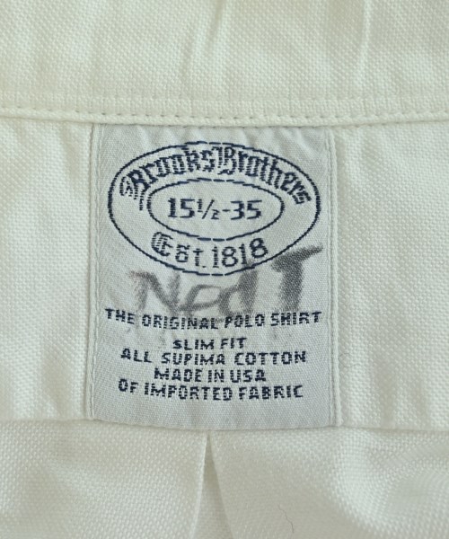 Brooks Brothers（ブルックスブラザーズ）カジュアルシャツ 白 サイズ:15 1/2(M位) メンズ/2200679250067
