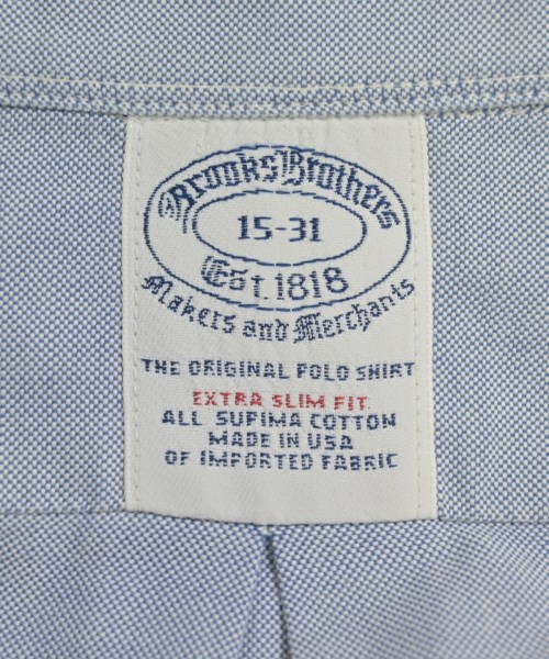 Brooks Brothers（ブルックスブラザーズ）カジュアルシャツ 青 サイズ:15(S位) メンズ/2200684204079