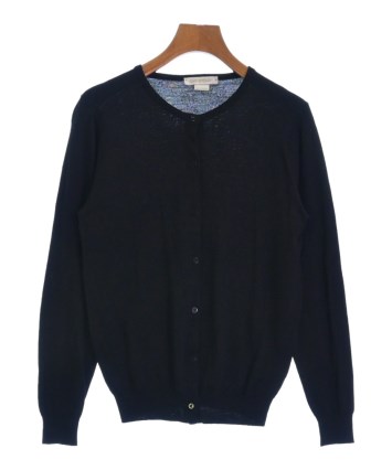 【美品】ジョンスメドレー　カーディガン　リブ　毛100%　黒　S セール】《日本別注》【JOHN SMEDLEY / ジョンスメドレー