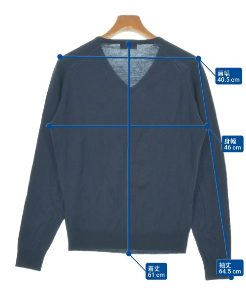 JOHN SMEDLEY（ジョンスメドレー）ニット・セーター 紺 サイズ:M メンズ/2200631461210