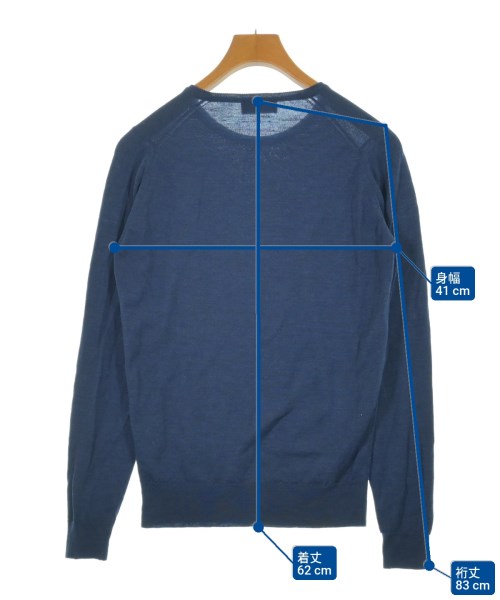 JOHN SMEDLEY（ジョンスメドレー）ニット・セーター 青 サイズ:S メンズ/2200625111022