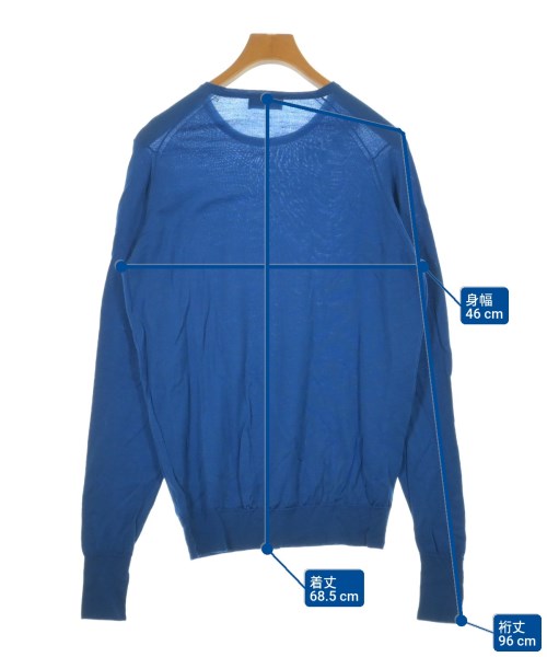 JOHN SMEDLEY（ジョンスメドレー）ニット・セーター 青 サイズ:M メンズ/2200639954295