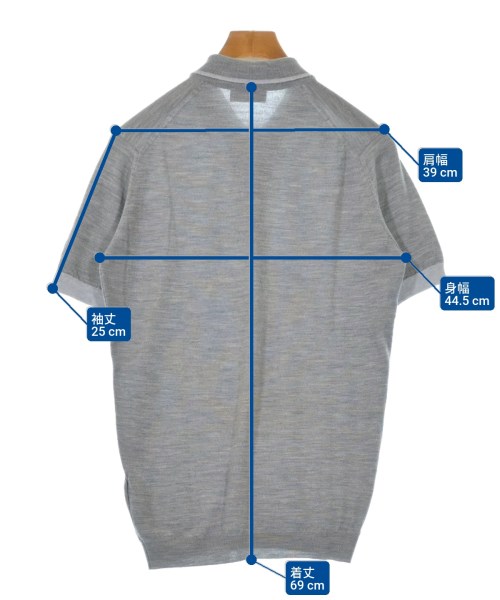 JOHN SMEDLEY（ジョンスメドレー）ニット・セーター グレー サイズ:S メンズ/2200641149023