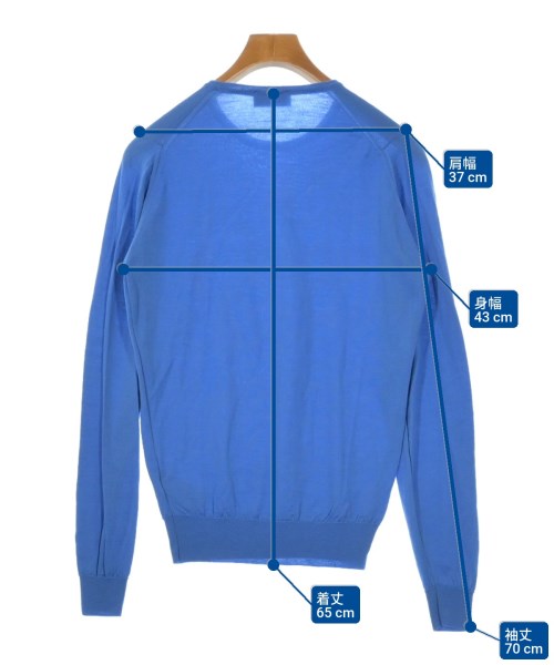 JOHN SMEDLEY（ジョンスメドレー）ニット・セーター 青 サイズ:S メンズ/2200641149047