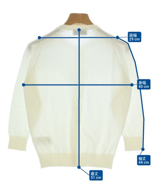 JOHN SMEDLEY（ジョンスメドレー）カーディガン 白 サイズ:XS レディース/2200635309075