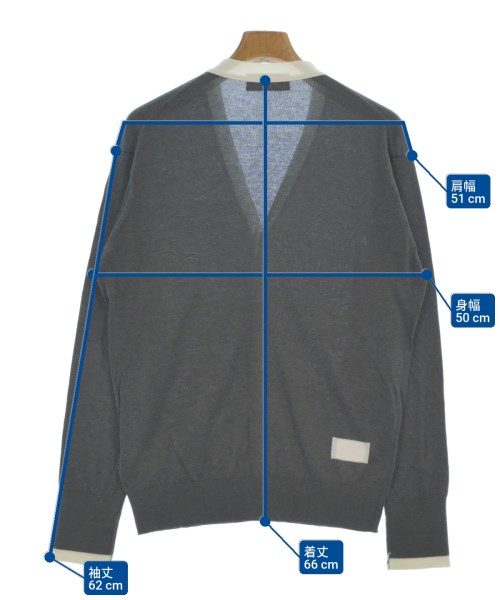 JOHN SMEDLEY（ジョンスメドレー）カーディガン グレー サイズ:S メンズ/2200643934023