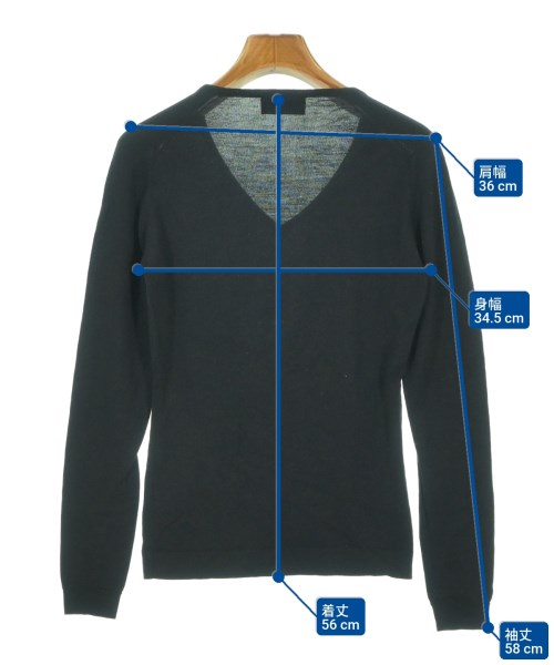 JOHN SMEDLEY（ジョンスメドレー）ニット・セーター 黒 サイズ:XS レディース/2200644834025