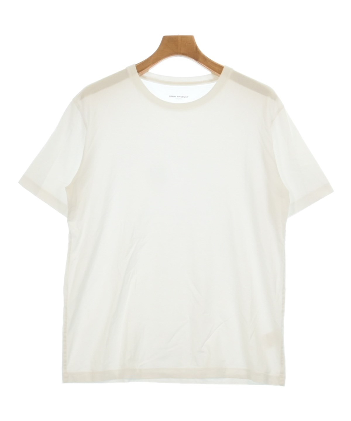 ジョンスメドレー JOHN SMEDLEY 白T 日本製 美品 Lサイズ JOHN SMEDLEY（ジョンスメドレー）Tシャツ・カットソー 白