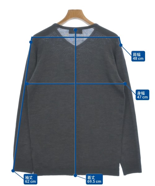 JOHN SMEDLEY（ジョンスメドレー）ニット・セーター グレー サイズ:M メンズ/2200593198056