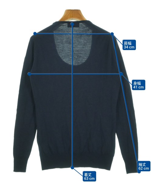 JOHN SMEDLEY（ジョンスメドレー）ニット・セーター 紺 サイズ:M レディース/2200611842183