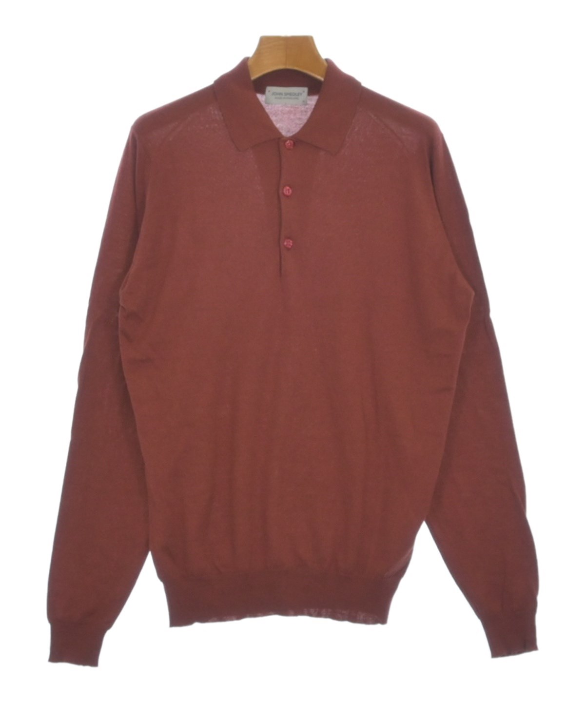 き*き様 超美品　JOHN SMEDLEY 赤 長袖ニットセーター　modern JOHN SMEDLEY（ジョンスメドレー）ニット・セーター 赤 サイズ:M
