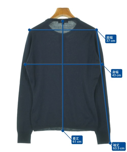 JOHN SMEDLEY（ジョンスメドレー）カーディガン 紺 サイズ:M レディース/2200624246015