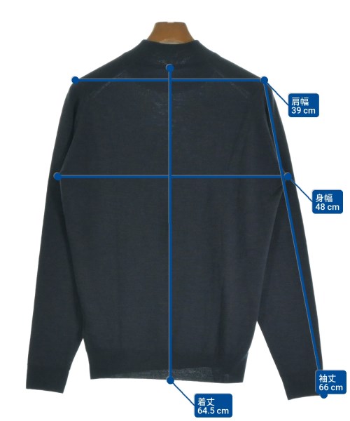 JOHN SMEDLEY（ジョンスメドレー）ニット・セーター 紺 サイズ:M メンズ/2200623220030