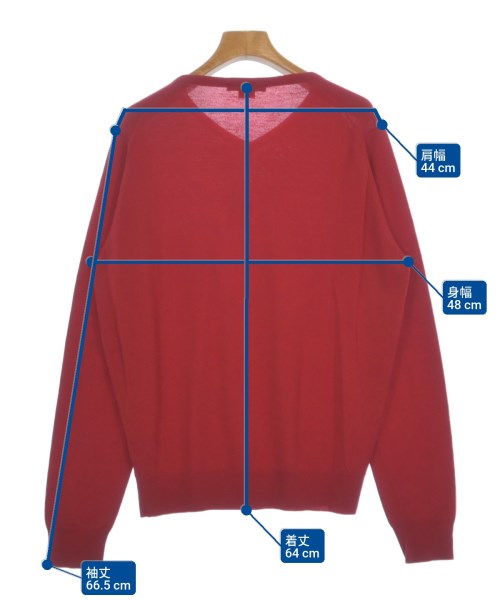 JOHN SMEDLEY（ジョンスメドレー）ニット・セーター 赤 サイズ:L レディース/2200615536163