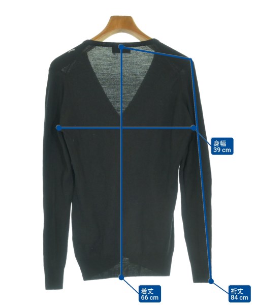 JOHN SMEDLEY（ジョンスメドレー）カーディガン 黒 サイズ:M レディース/2200600344018