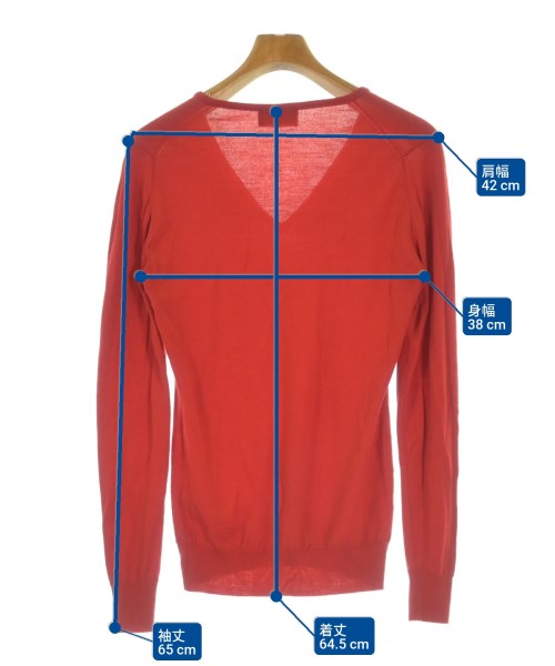 JOHN SMEDLEY（ジョンスメドレー）ニット・セーター 赤 サイズ:M レディース/2200600344032