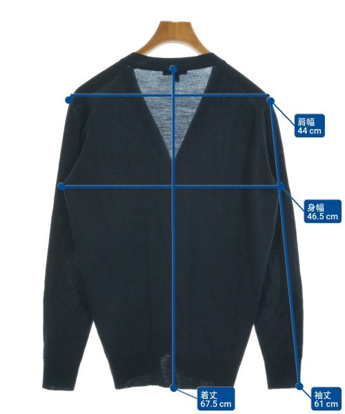 JOHN SMEDLEY（ジョンスメドレー）カーディガン 紺 サイズ:S メンズ/2200628125217