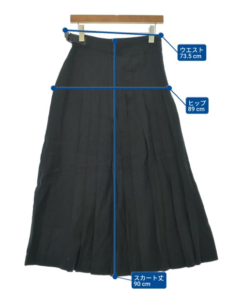 JOHN SMEDLEY（ジョンスメドレー）ロング・マキシ丈スカート 黒 サイズ:2(M位) レディース/2200615351315