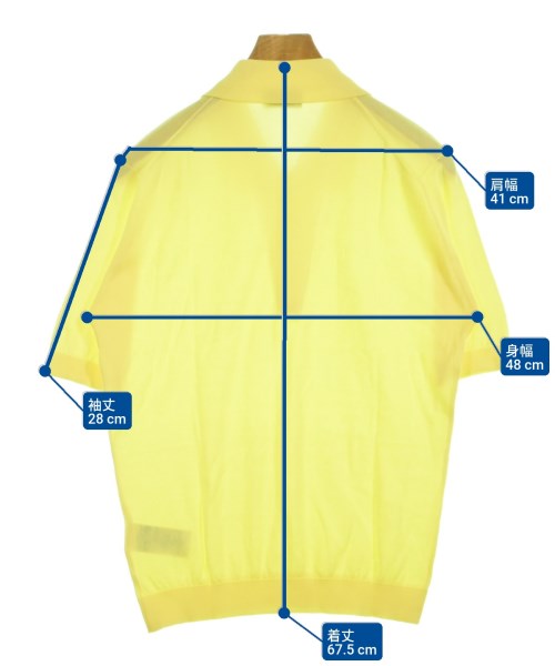 JOHN SMEDLEY（ジョンスメドレー）ニット・セーター 黄 サイズ:S メンズ/2200619846091