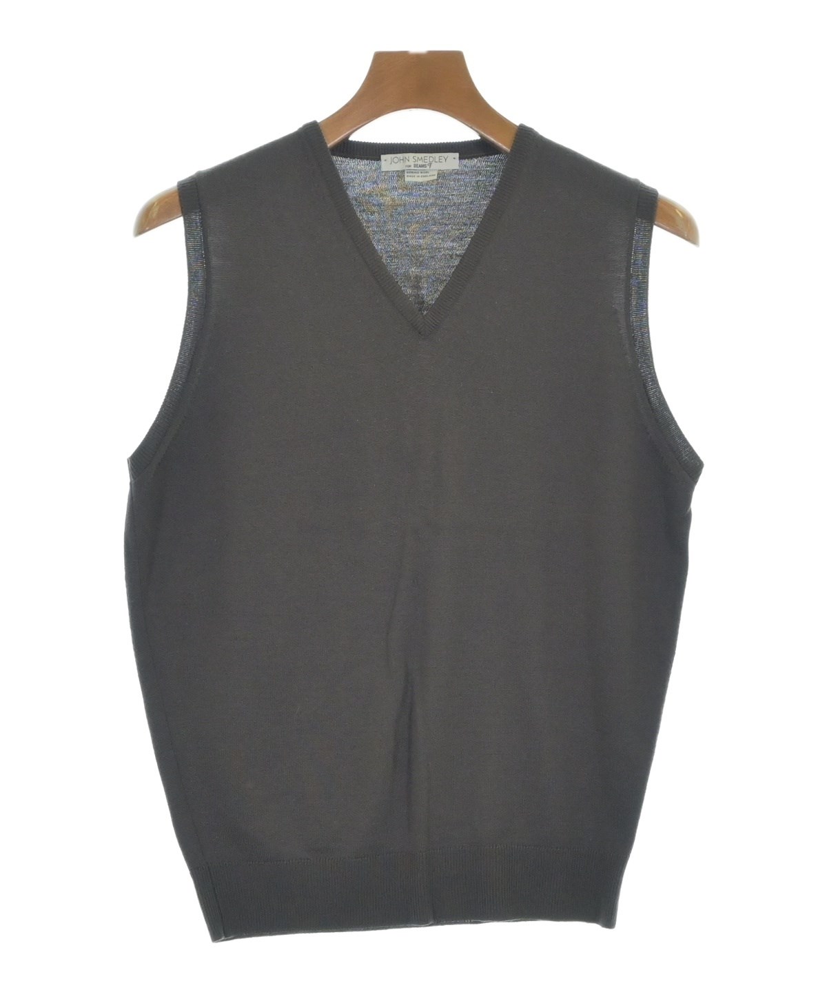 JOHN SMEDLEY（ジョンスメドレー）ベスト 茶 サイズ:XS メンズ