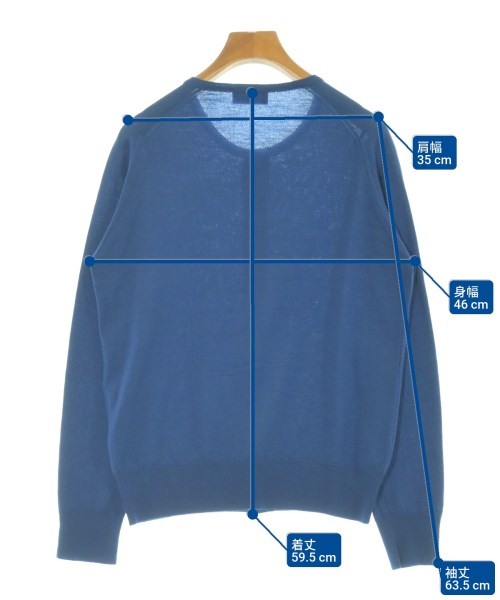 JOHN SMEDLEY（ジョンスメドレー）カーディガン 青 サイズ:L レディース/2200674327238